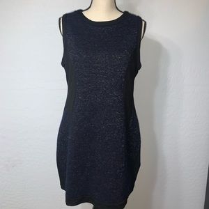 Navy blue sweater dress